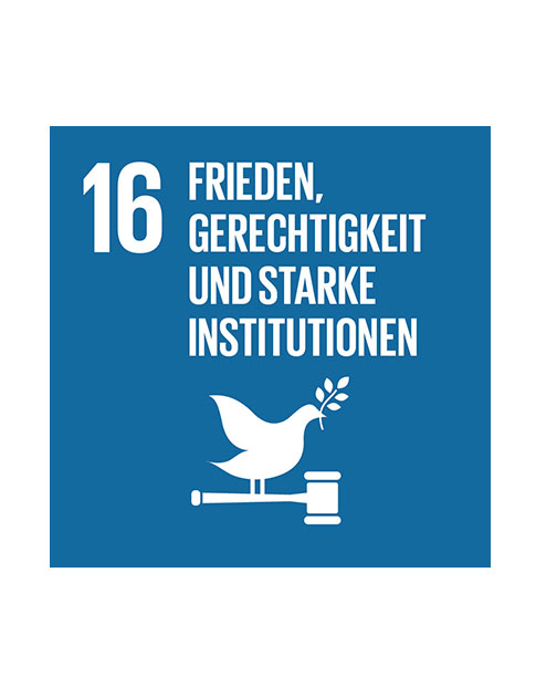 Ziel 16: Frieden, Gerechtigkeit und starke Institutionen