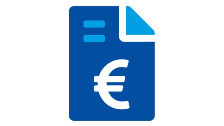 Icon Akte mit Euro-Zeichen