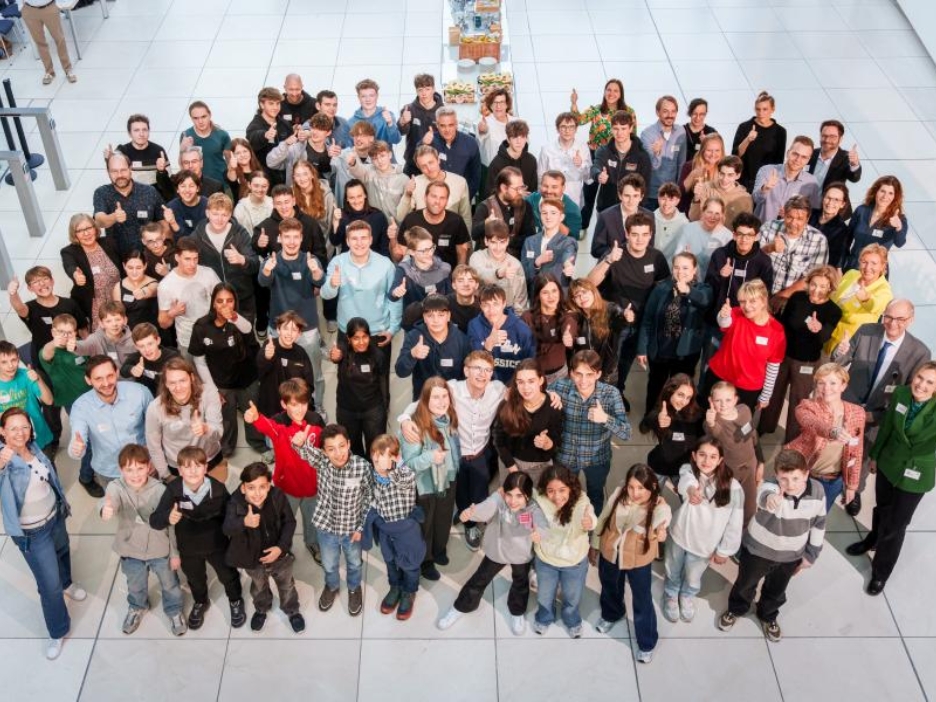 Gruppenfoto beim Finale von DIGIGREEN in der NRW.BANK in Düsseldorf.