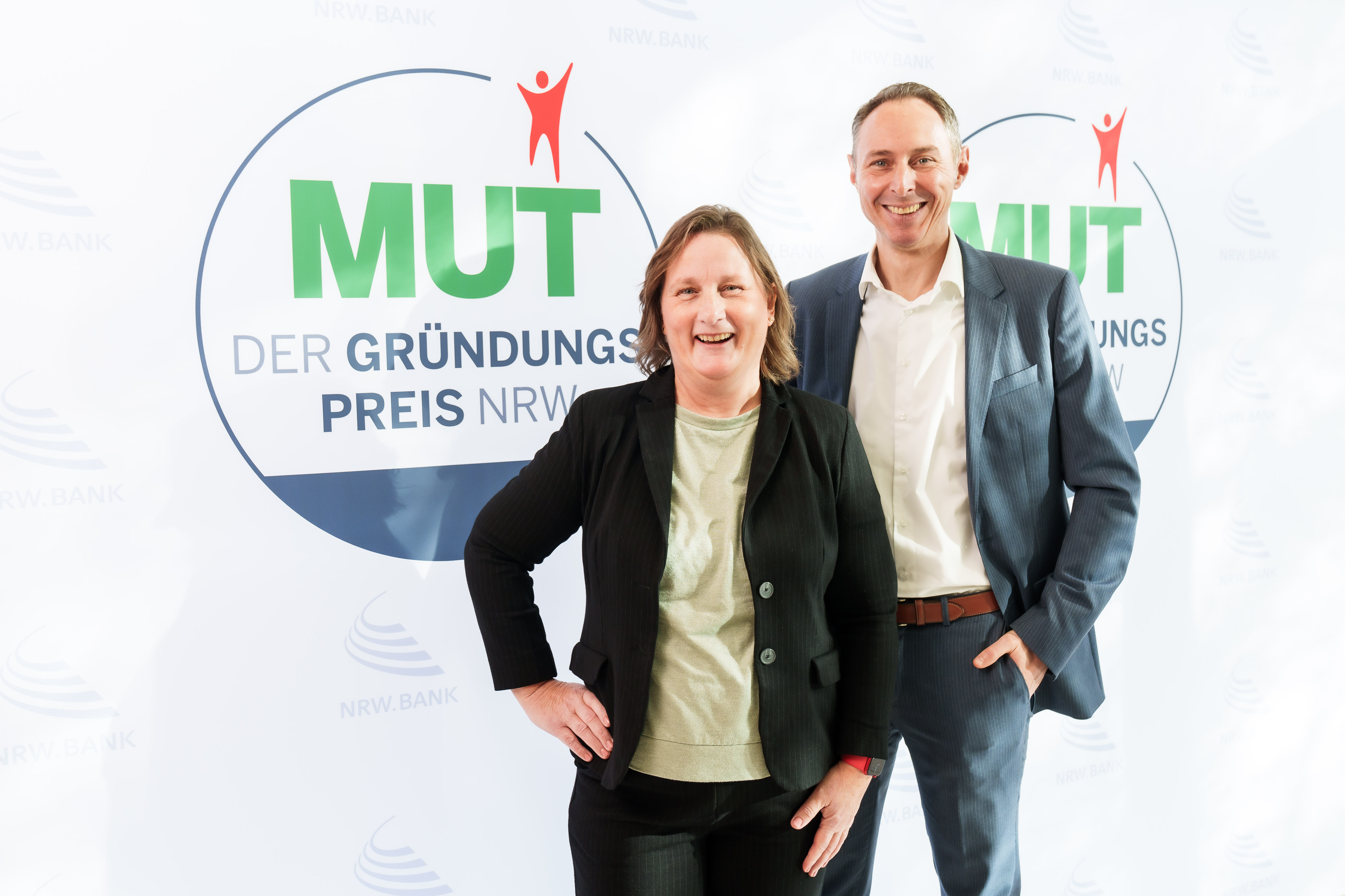 Petra Heine Brach und Hendrik Ceh von PETE Technologies sind für MUT – DER GRÜNDUNGSPREIS NRW 2025 nominiert