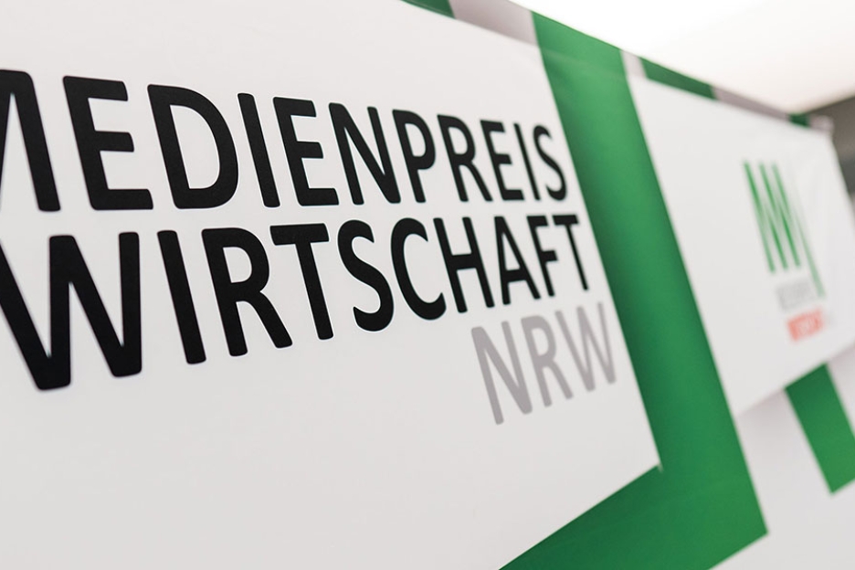 Logowand Medienpreis Wirtschaft NRW