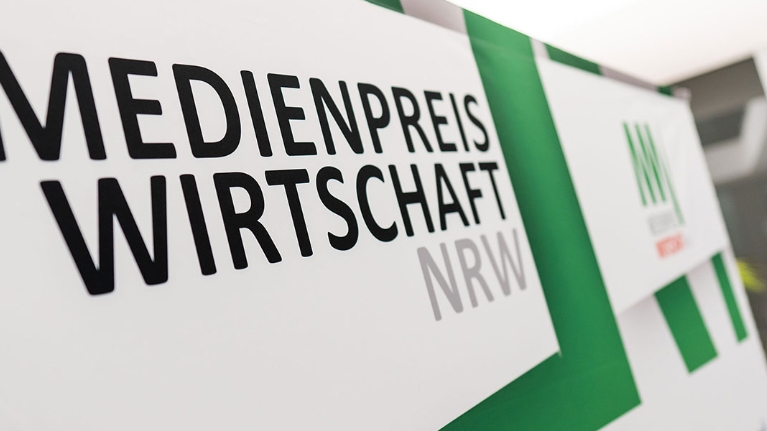 Logowand Medienpreis Wirtschaft NRW