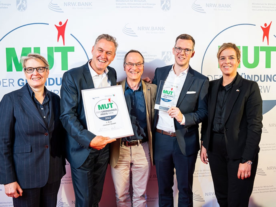 MUT - DER GRÜNDUNGSPREIS NRW 2023: 1. Platz Cleansort aus Rösrath