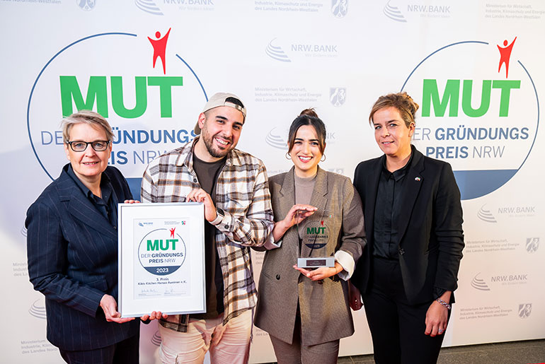 MUT - DER GRÜNDUNGSPREIS NRW 2023: 3. Platz Kikis Kitchen aus Bochum