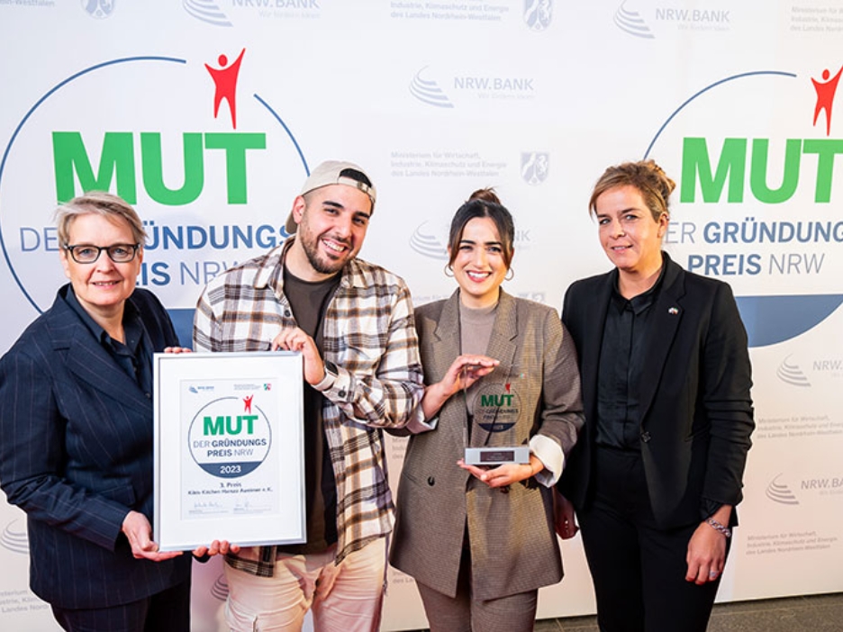 MUT - DER GRÜNDUNGSPREIS NRW 2023: 3. Platz Kikis Kitchen aus Bochum