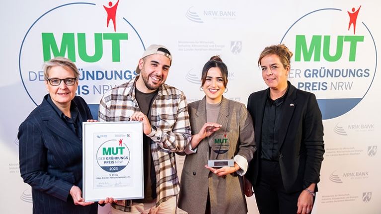 MUT - DER GRÜNDUNGSPREIS NRW 2023: 3. Platz Kikis Kitchen aus Bochum