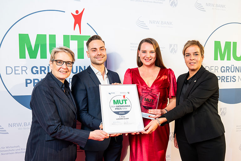 MUT - DER GRÜNDUNGSPREIS NRW 2023: 2. Platz Leroma aus Düsseldorf