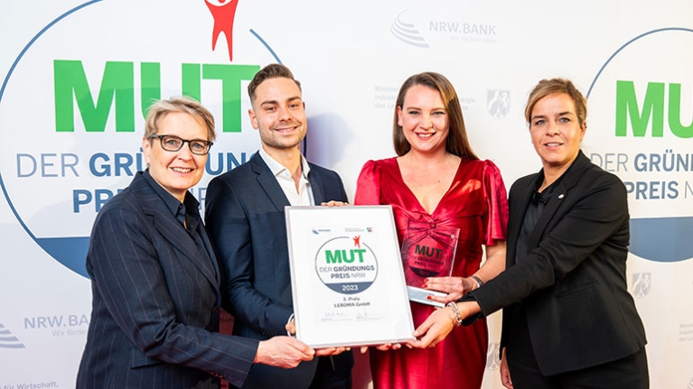 MUT - DER GRÜNDUNGSPREIS NRW 2023: 2. Platz Leroma aus Düsseldorf