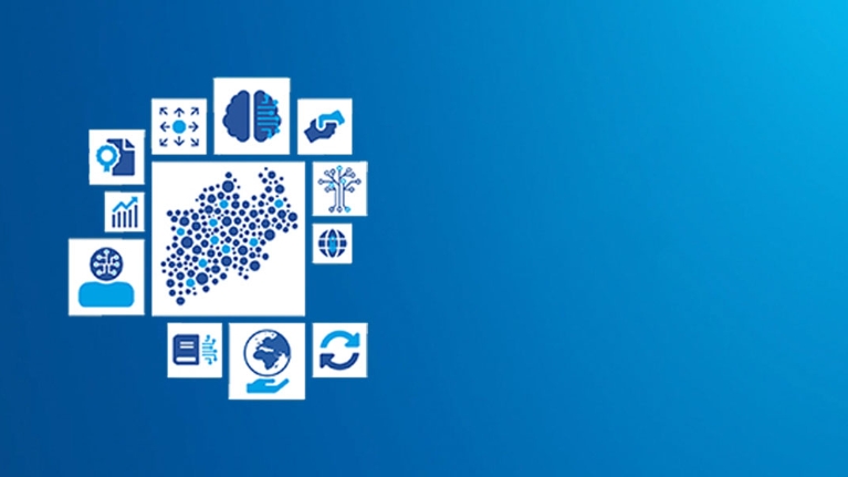 Blauverlauf mit Icons