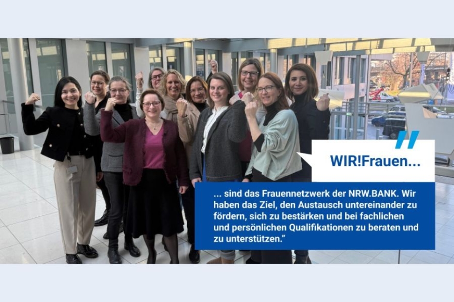 Porträt des Frauennetzwerk der NRW.BANK anlässlich des Weltfrauentags
