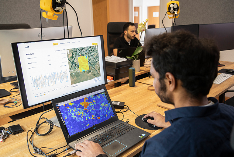 Die verarbeiteten Analysedaten geben Auskunft über die Beschaffenheit des Bodens.