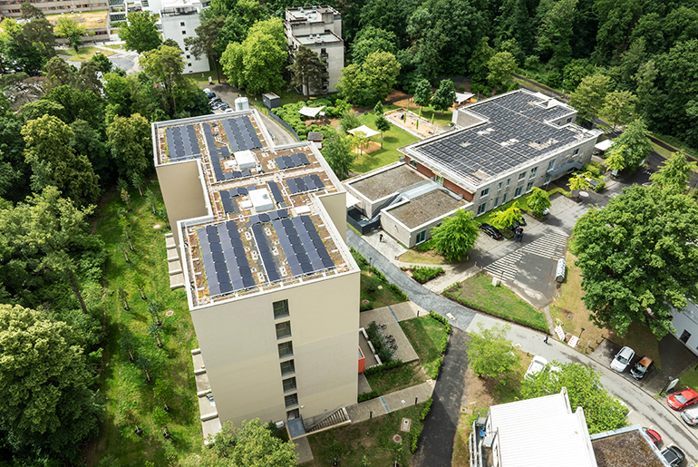 Das Uniklinikumgelände in Gesamtansicht
