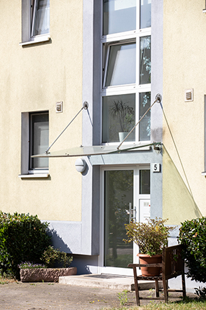 LEG Siedlung Lindenhof Hausfassade mit Dämmung