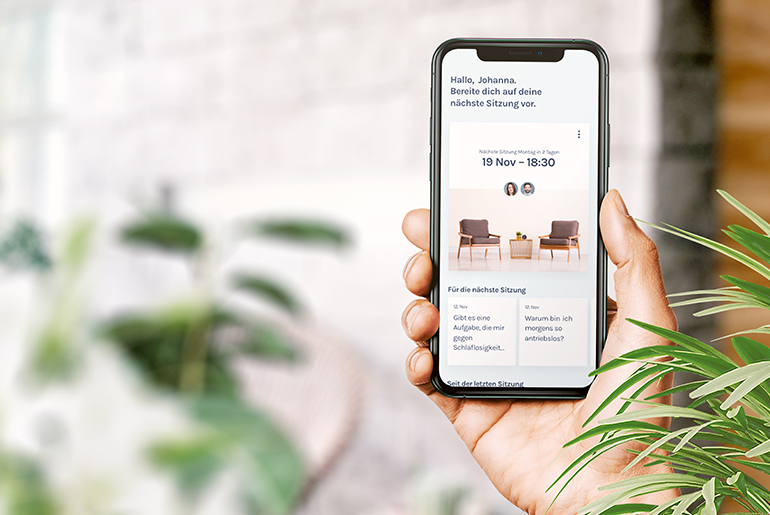 Die App zur Unterstützung der ambulanten Therapie.