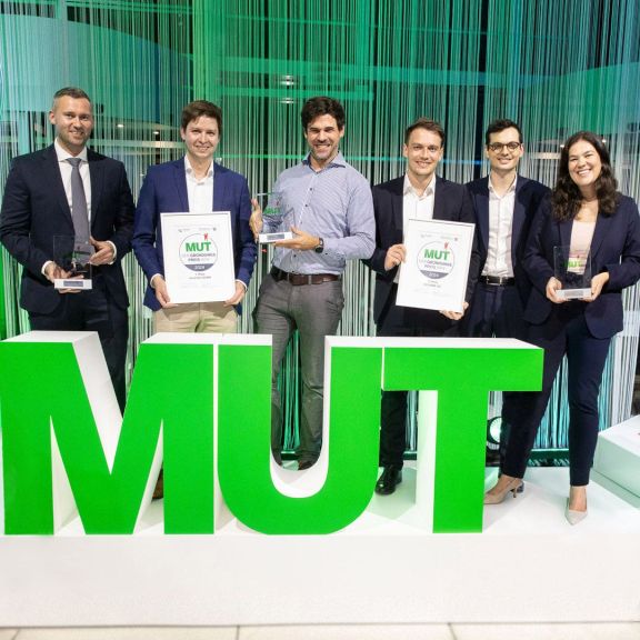 Die Gewinnerinnen und Gewinner beim Mut - der Gründungspreis 2025
