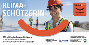 Hinweisschild Wohnraumfoerderung 2022 Zuhausebauer