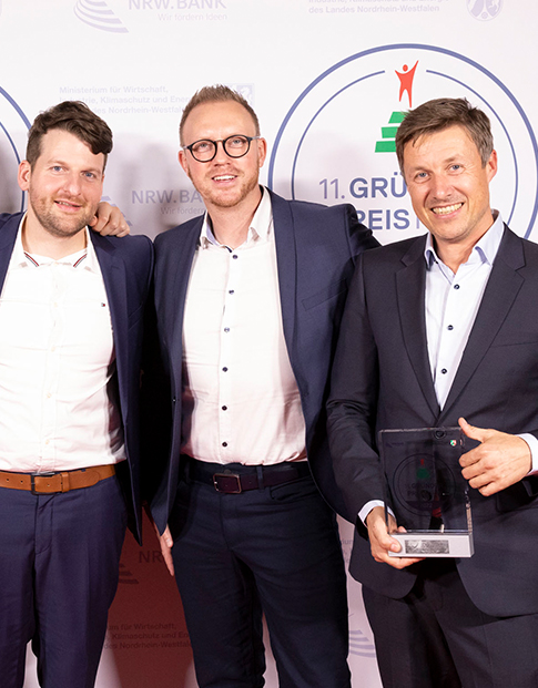 GRÜNDERPREIS NRW 2022, der Zweitplatzierte, die E-Lyte Innovations GmbH aus Münster