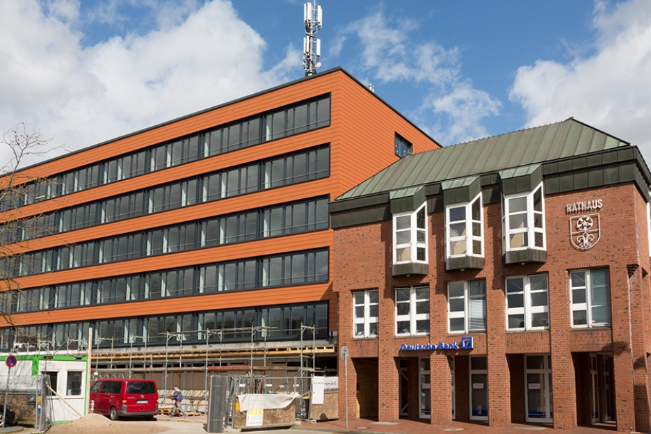 Außenansicht des Rathauses in Kevelaer