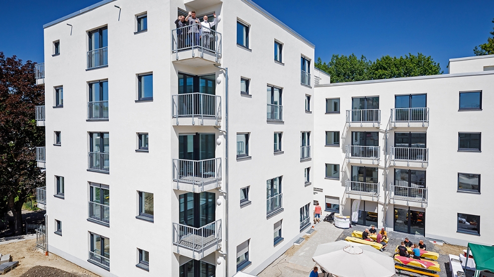 Fertiggestellter Neubau im Parkquartier Königsborn