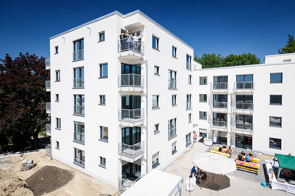 Fertiggestellter Neubau im Parkquartier Königsborn